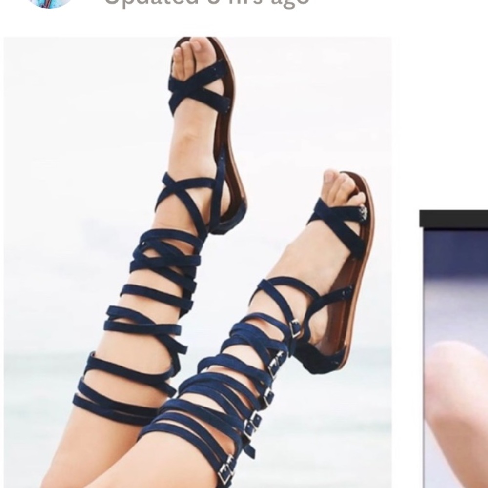 Jeffrey Campbell Romana Black Gladiator Sandal